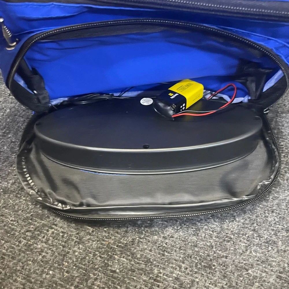California Innovations Collapsible Blue MusiCooler AM FM‎ Radio Aux Speaker Bag